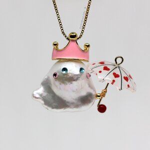 Baroque Pearl Princess Character Pendant
